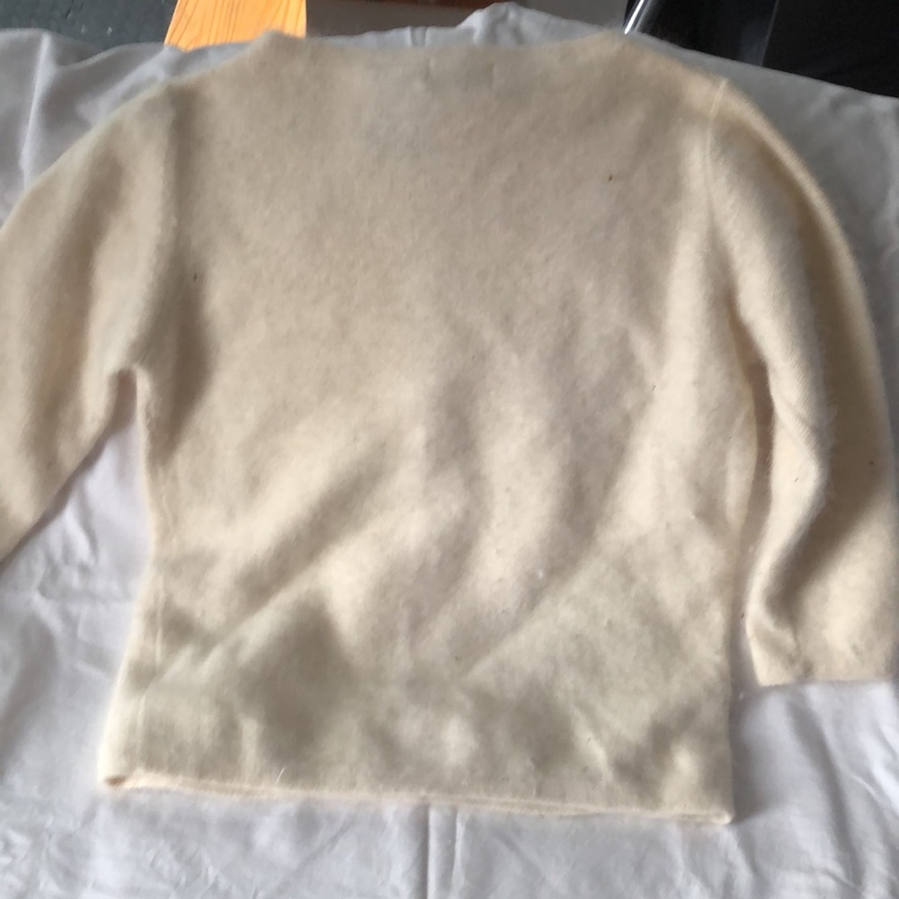 Cream Angora Sweater - Picture 5 of 5